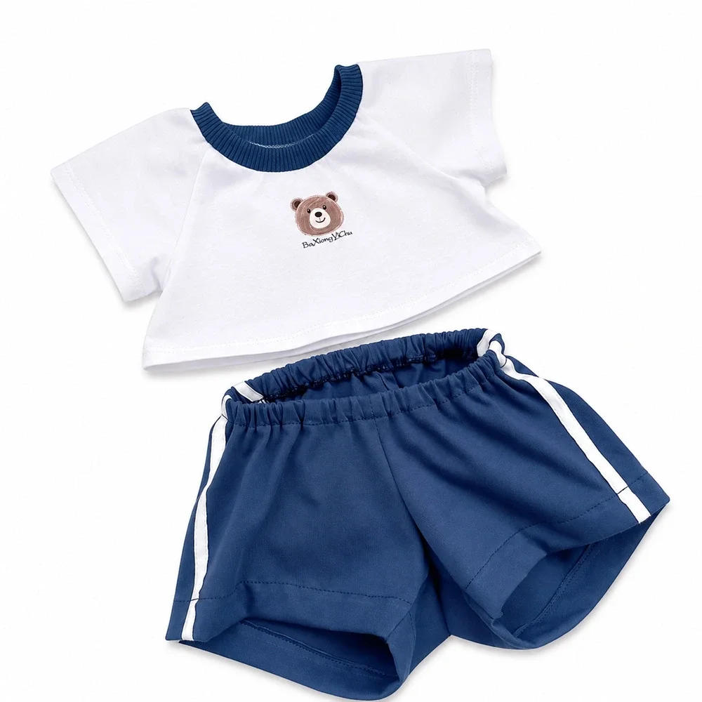 Navy 3-Piece Sports for Bartholomew Bear Plush – 14 Inch [BXYC-40-14IN]